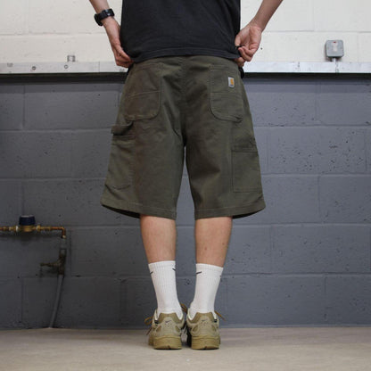 Carhartt baggy cargo shorts carpenter green Relaxed fit canvas skater style work shorts