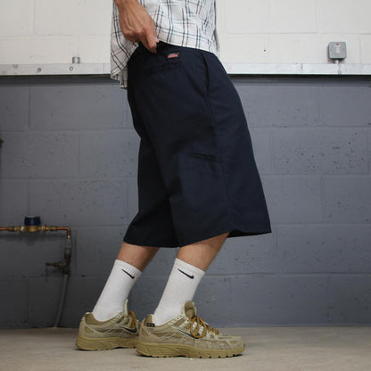 Dickies carpenter chino shorts blue Loose long leg skater / surf shorts festival
