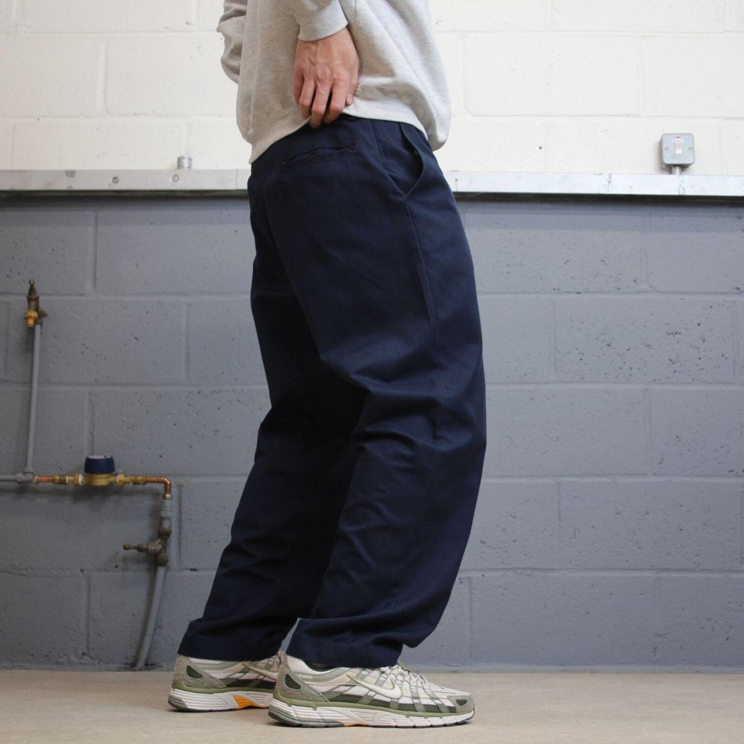 Vintage y2k skater work pants navy W37L30 Straight leg chino style skate trousers Red Kap workwear