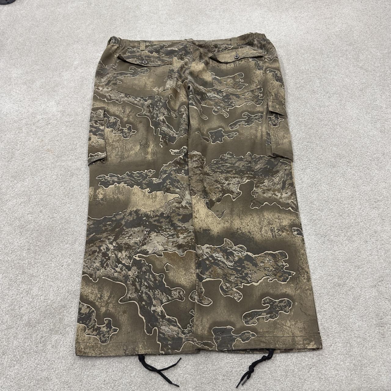 Baggy realtree camo cargo pants wide leg Y2K XXL khaki Wide leg camouflage pattern utility trousers