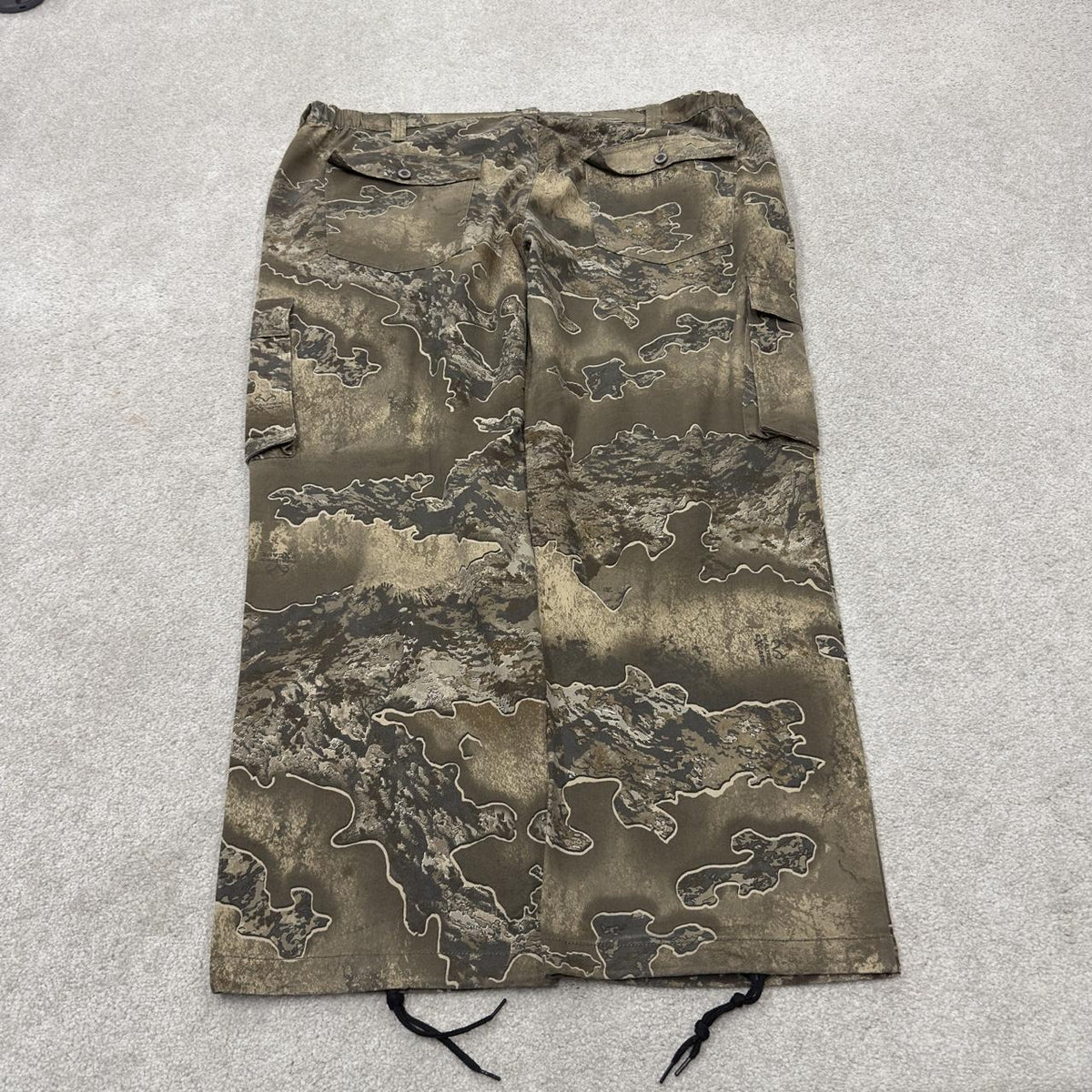 Baggy realtree camo cargo pants wide leg Y2K XXL khaki Wide leg camouflage pattern utility trousers