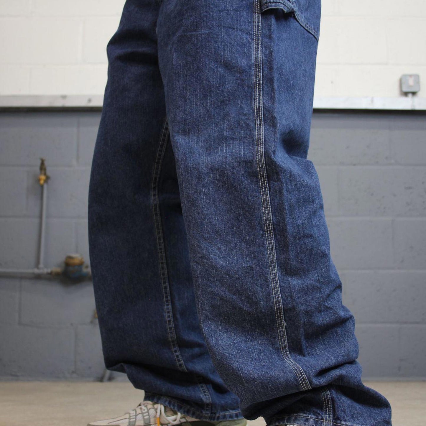 Baggy Lee carpenter jeans W40L30 blue denim skater 90s style carpenters
