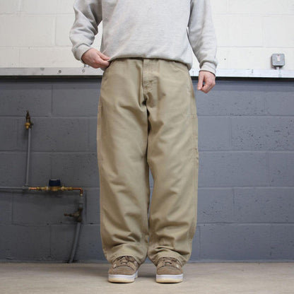 Carhartt FR carpenter jeans W36L30 mens beige loose 00s y2k style cargo trousers
