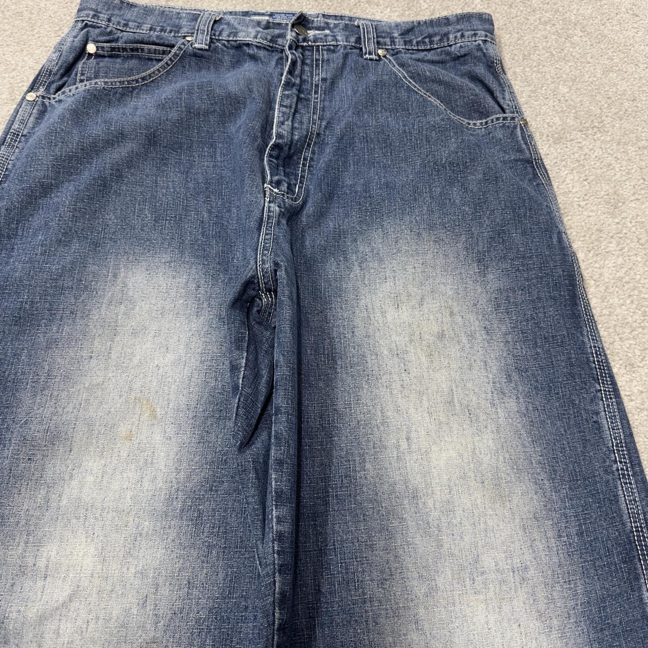 PJ Mark baggy carpenter jeans y2k W34L34 blue wide leg denim skater style cargo pants