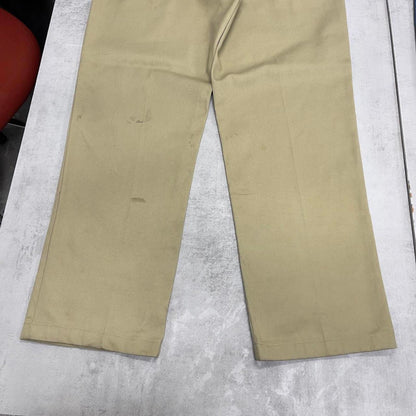 Beige Dickies trousers W38L32 loose twill chino style skater pants