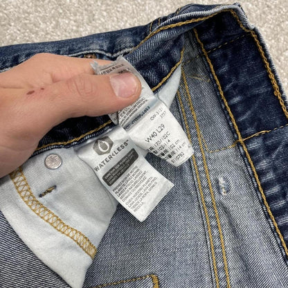 Y2k Levi's 505 jeans straight leg blue Casual denim pants red tab logo