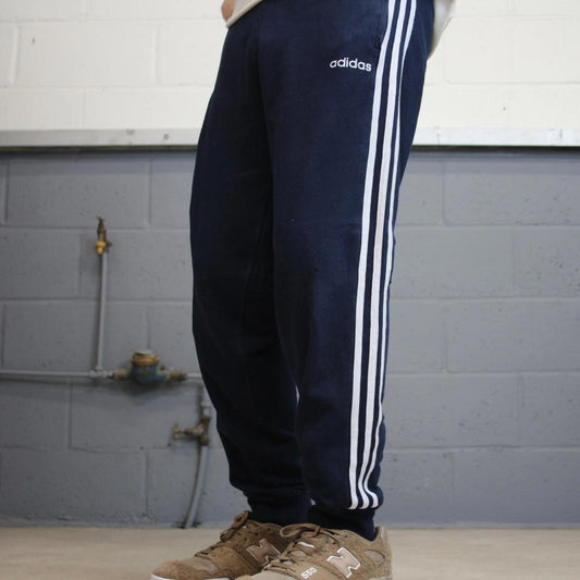 Y2k navy Adidas joggers M