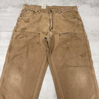 Carhartt double knee carpenter trousers W38L30 loose tan skater pants
