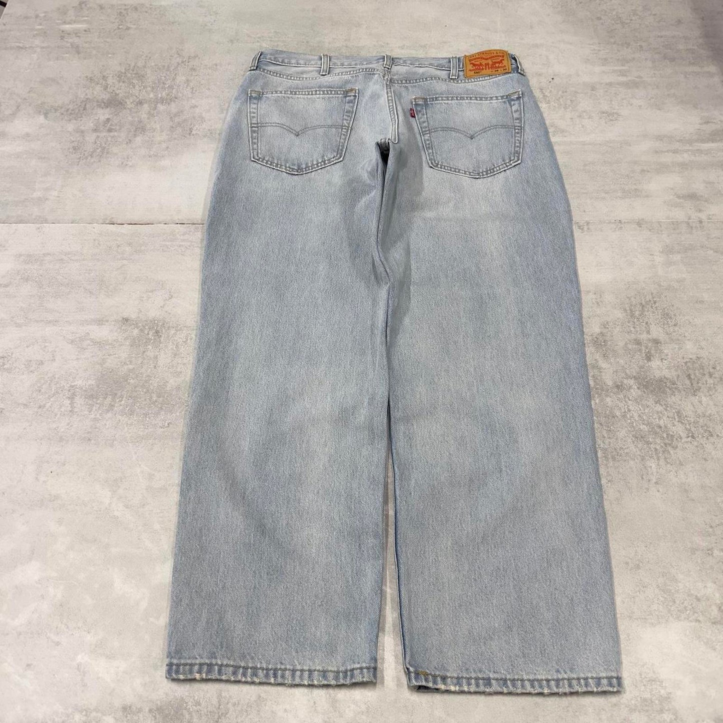 Baggy Levis 550 jeans W38 L30 blue loose 90s relaxed style skater jeans red tab logo