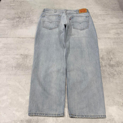 Baggy Levis 550 jeans W38 L30 blue loose 90s relaxed style skater jeans red tab logo