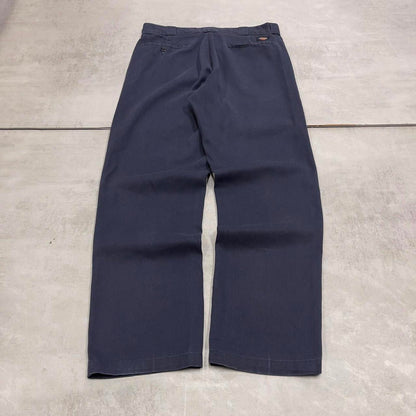 Dickies 874 Pants W33L32 navy original fit twill chino 90s style skater pants