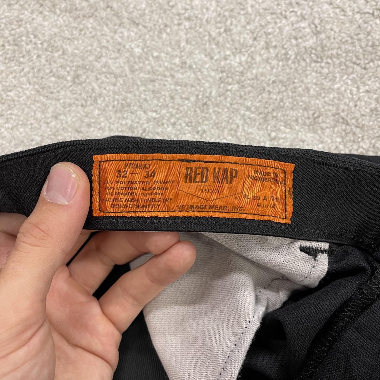 Red Kap baggy double knee cargo pants y2k Loose wide leg skater work pants