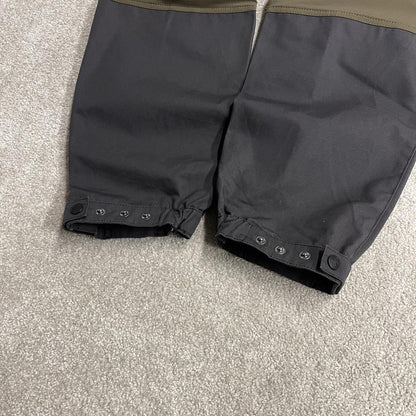 Convertible technical hiking pants y2k green RVRC trouser shorts with zip of legs