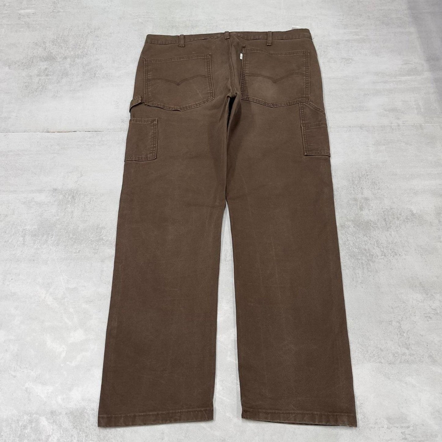 Brown Levis Carpenter Jeans W38L32
