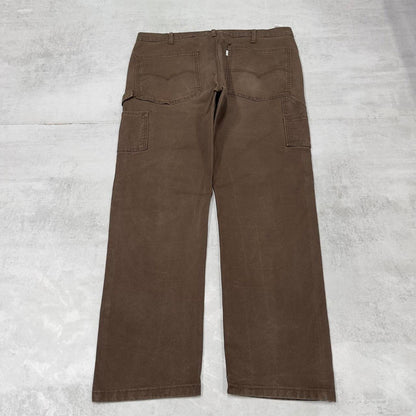 Brown Levis Carpenter Jeans W38L32