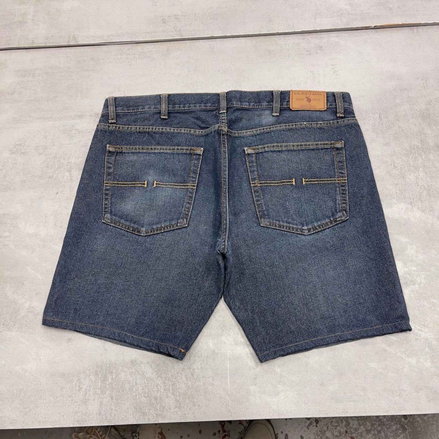 Blue US Polo Assn denim jorts W38