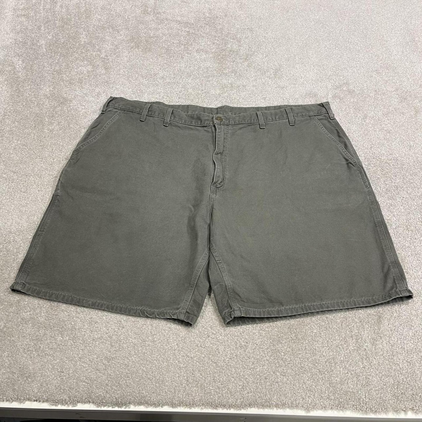 Carhartt baggy cargo shorts carpenter green Floaty canvas skater style work shorts