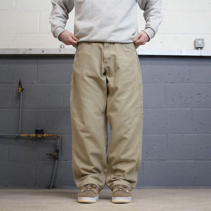 Carhartt FR carpenter jeans W36L30 mens beige loose 00s y2k style cargo trousers