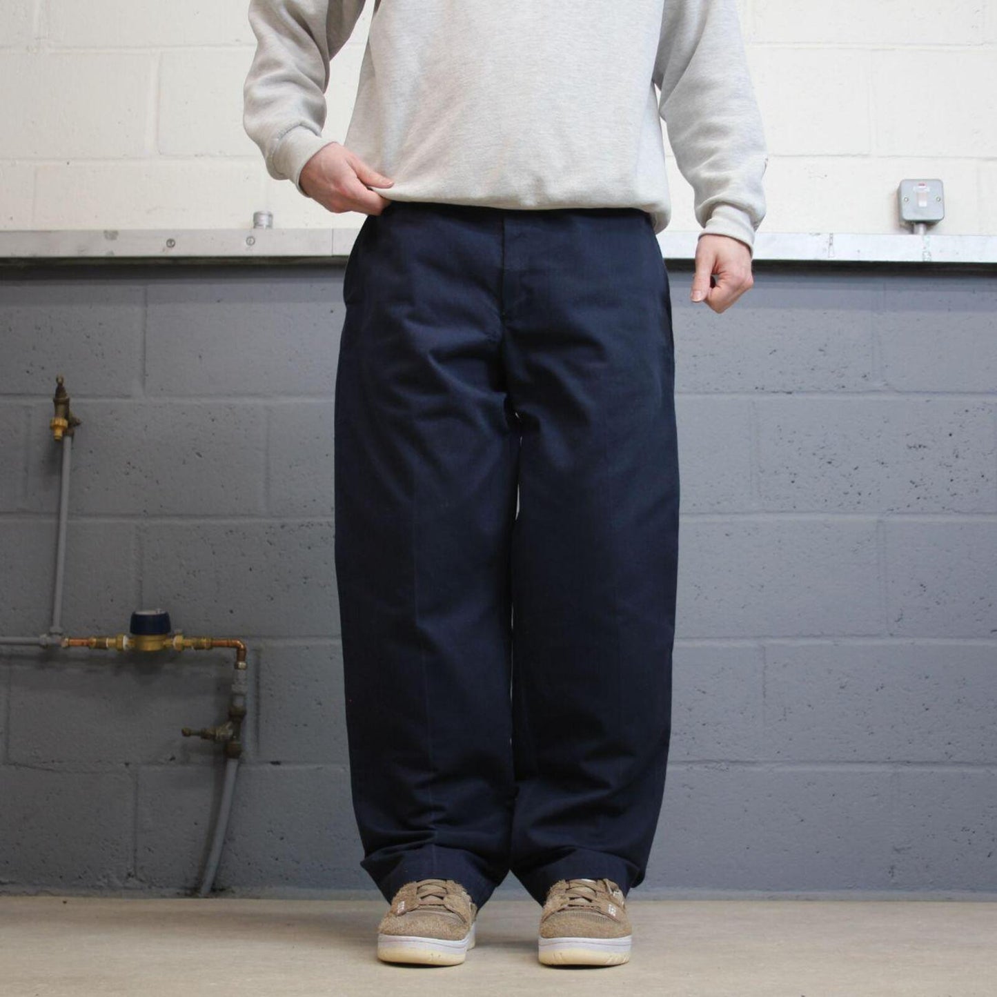 Vintage y2k skater work pants W36L30 faded navy