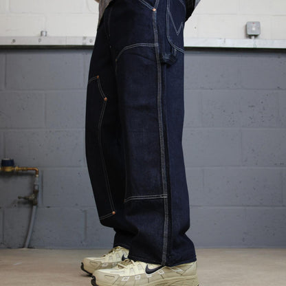 Wrangler baggy double knee cargo jeanz y2k Loose wide leg denim skater work pants
