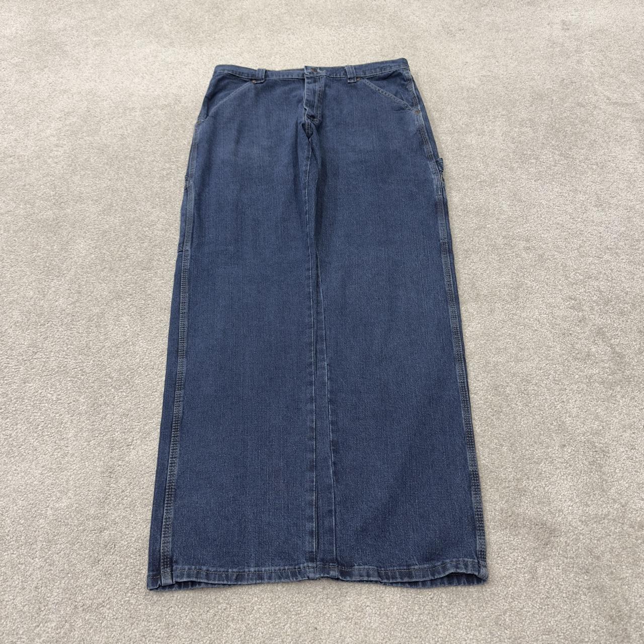 Wrangler carpenter jeans y2k blue loose leg denim