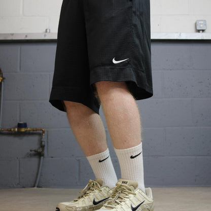 Nike basketball styles sports shorts y2k black Long leg comfy floaty summer gym shorts