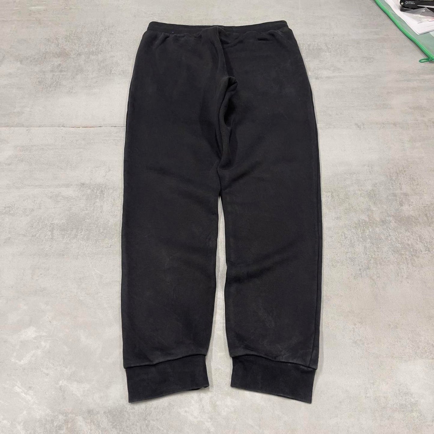 Y2k black Adidas joggers L loose casual sweatpants embroidered logo