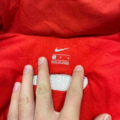 00s Nike jacket y2k style Medium men's red grey full zip padded windbreaker coat technical