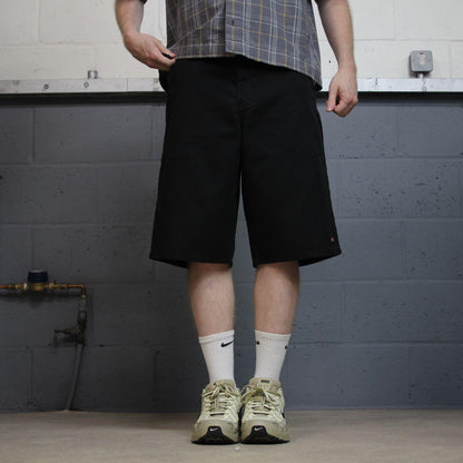 Dickies carpenter shorts long leg black Twill chino skater style shorts loose leg
