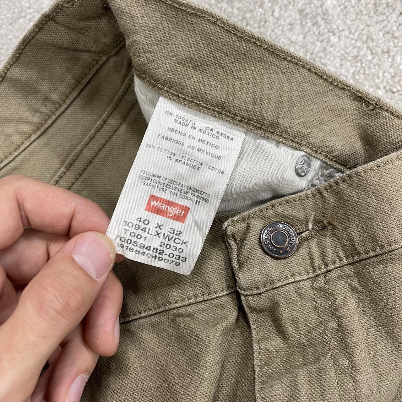 Y2K Wrangler carpenter jeans loose straight leg khaki beige Straight leg skater style work cargos