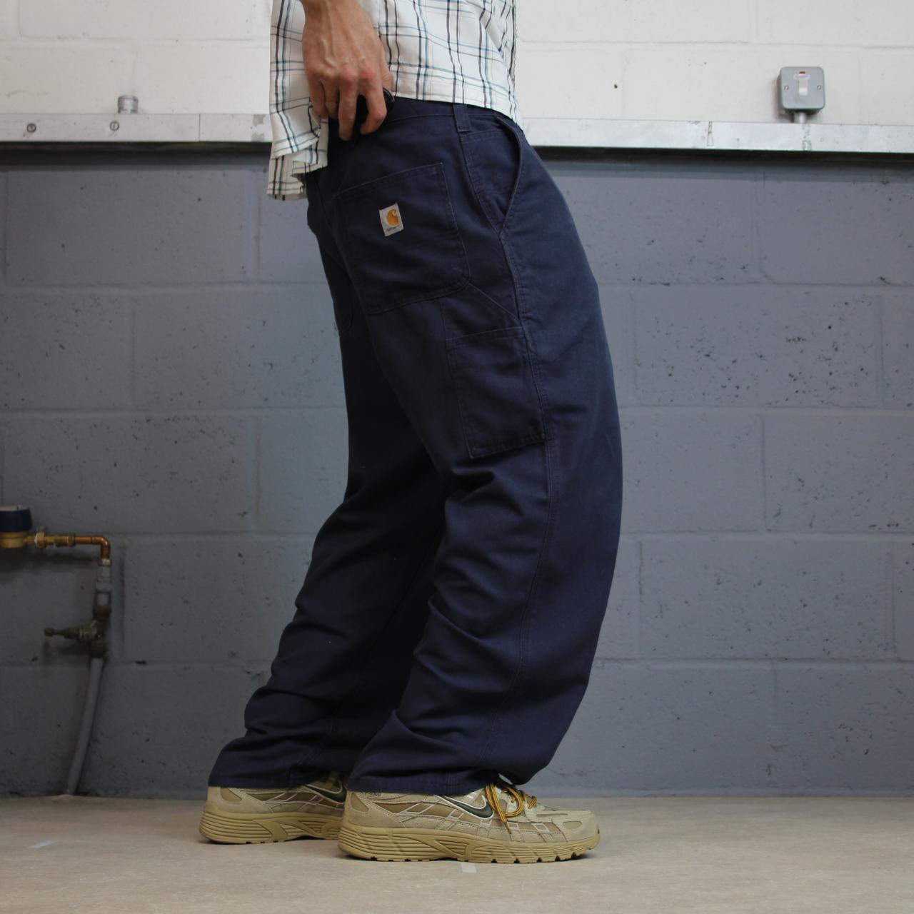 Carhartt carpenter pants y2k navy Loose dungaree fit skater style workwear trousers