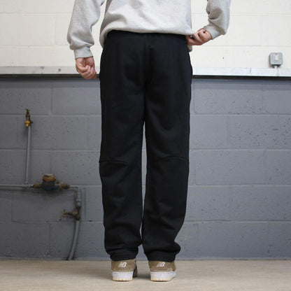 Nike Trackies L black y2k 00s style dri-fit joggers embroidered logo