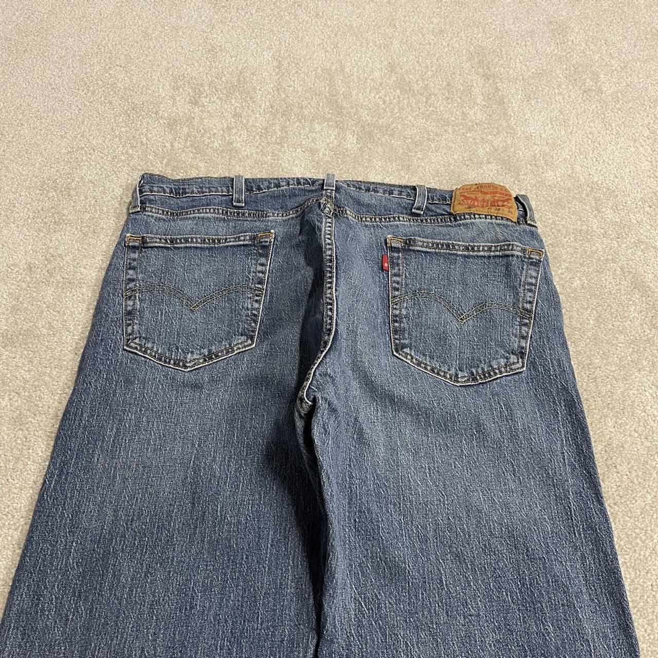 Levi's 505 straight fit jeans y2k blue Regular straight leg denim pants red tab logo