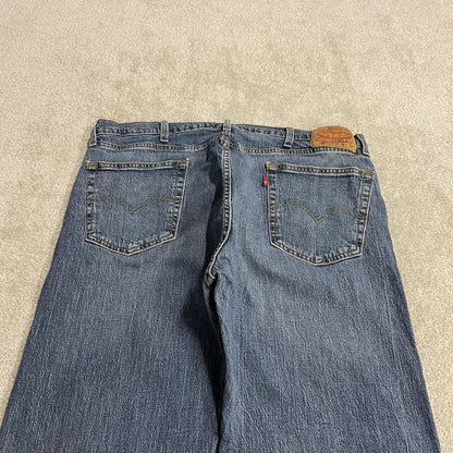Levi's 505 straight fit jeans y2k blue Regular straight leg denim pants red tab logo