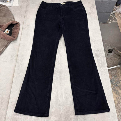 Navy Corduroy trousers size 12 loose bootcut 90s style cord pants