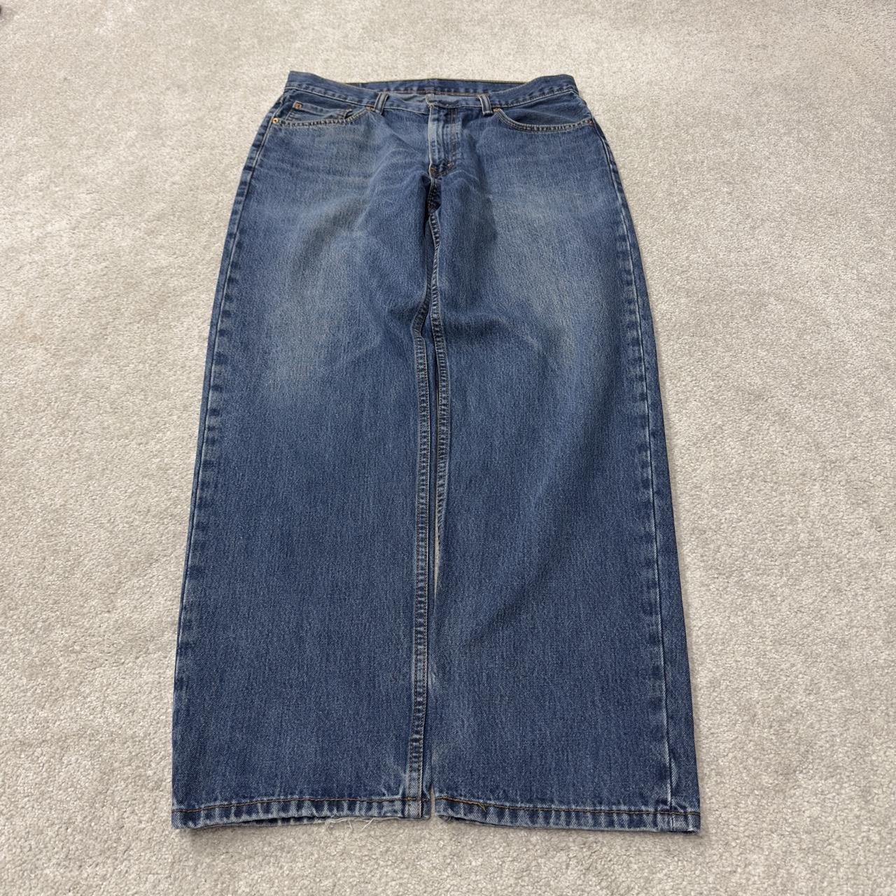 Levi’s 550 jeans y2k blue denim Levi’s loose straight leg 550 pants red tab logo