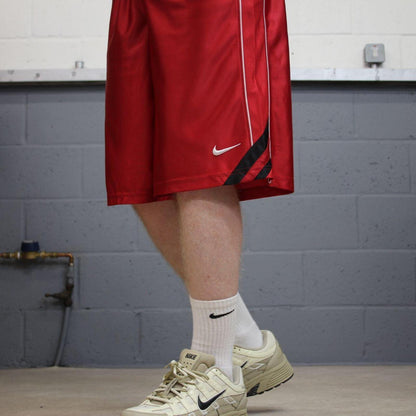 Nike sports shorts y2k loose red Basketball style comfy loose floaty summer gym shorts