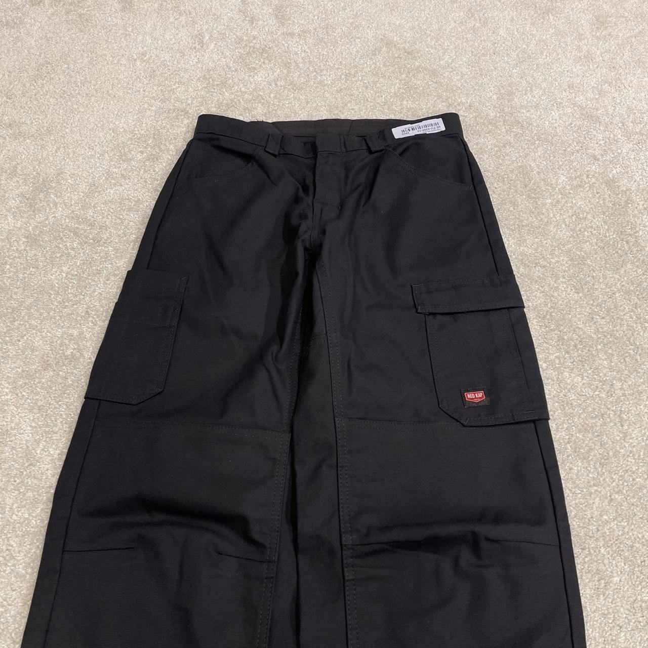 Red Kap baggy double knee cargo pants y2k Loose wide leg skater work pants