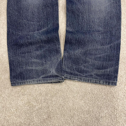 Y2K Levi’s 505 jeans W32L28 straight leg blue Straight fit 5 pocket pants belt loops red tab logo