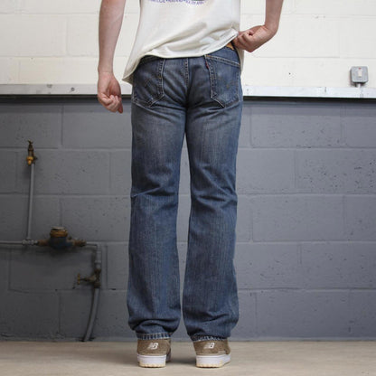 Blue Levis 505 jeans W30L32 90s style denim jeans red tab logo