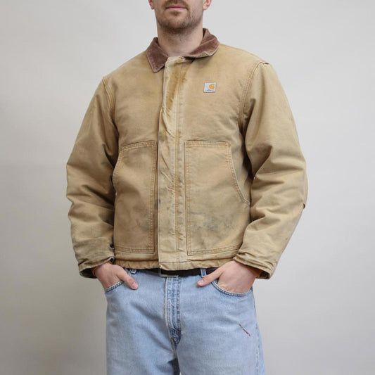Vintage Carhartt traditional jacket Large boxy cropped workwear Detroit style
