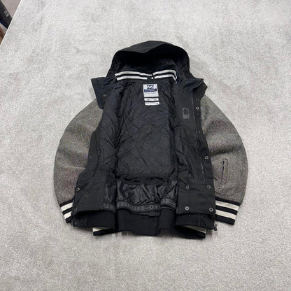 00s Billabong technical ski jacket M women's y2k varsity style hooded snow boarding coat winter
