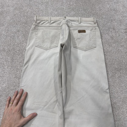 Wrangler straight leg stretch jeans y2k beige