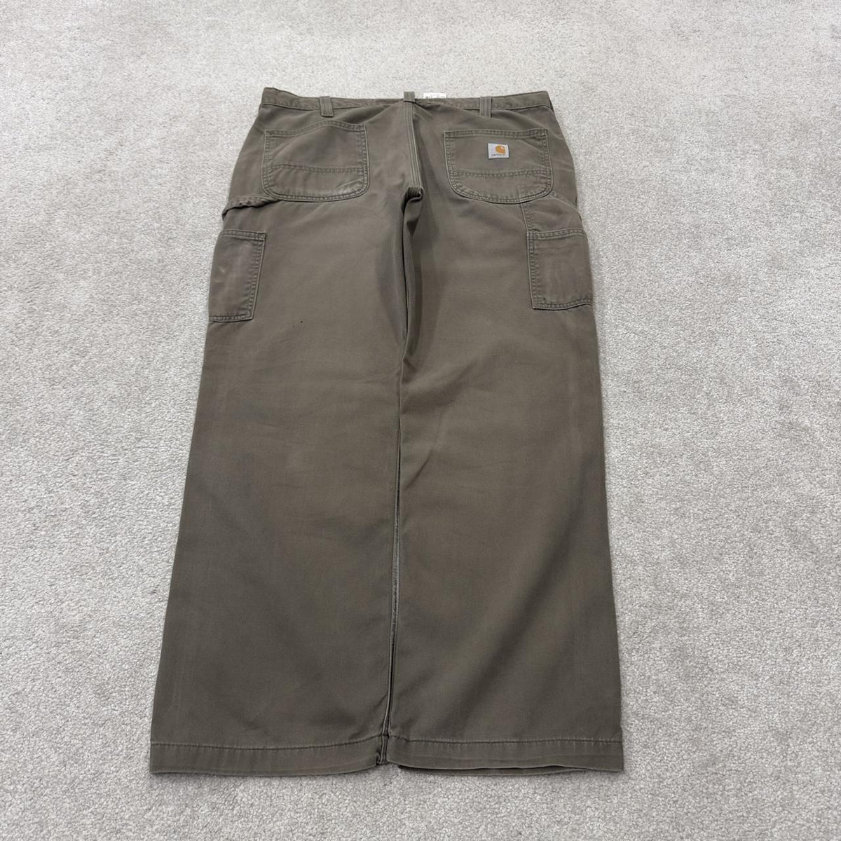 Carhartt carpenter pants relaxed y2k green Loose straight leg skater style workwear pants