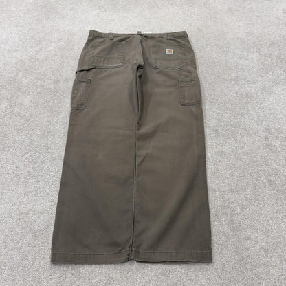 Carhartt carpenter pants relaxed y2k green Loose straight leg skater style workwear pants