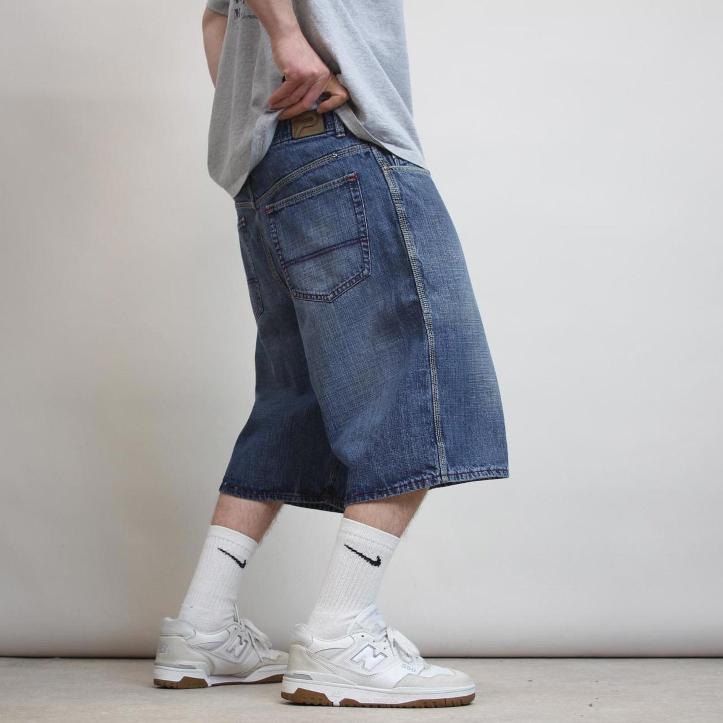 Baggy PACO jorts W38 long wide leg 90s style skater shorts