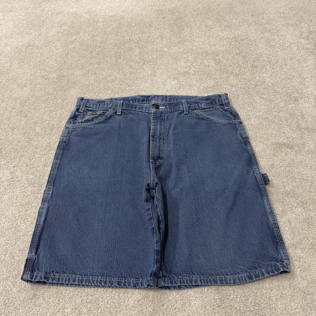 Dickies baggy denim shorts y2k carpenter blue Loose surf skater summer cargo shorts