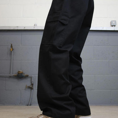 Baggy Dickies cargo trousers W36L30 black loose chino style skater cargo pants