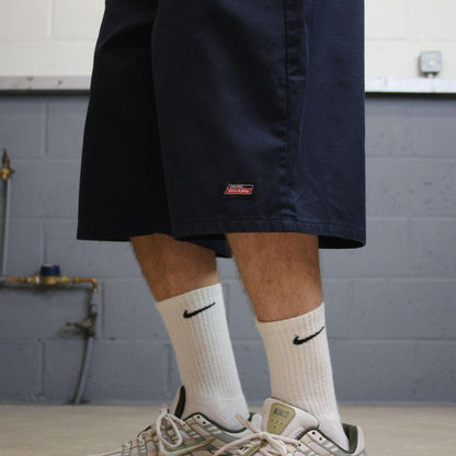Extra baggy Dickies carpenter shorts navy Twill chino skater style shorts wide long leg