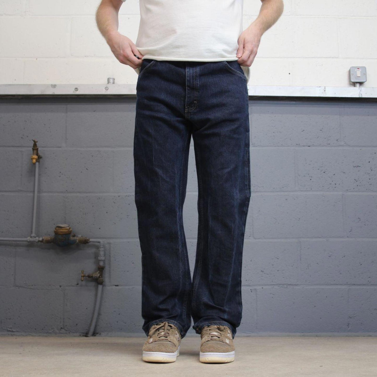 Dickies jeans W38L30 straight leg blue denim 90s style skater style jeans